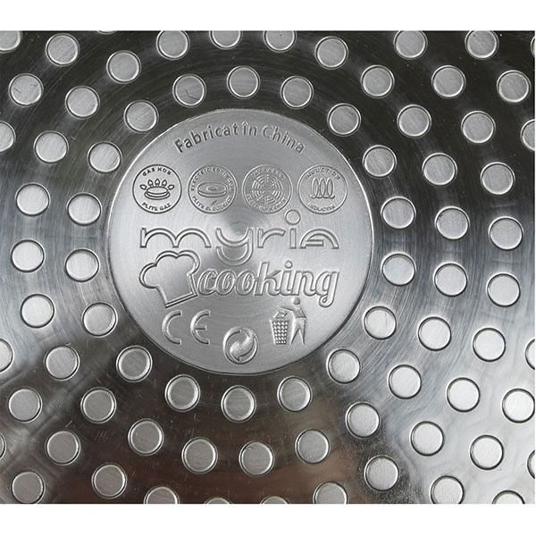 Tigaie grill MYRIA MY4441, 28x28cm, aliaj aluminiu, negru