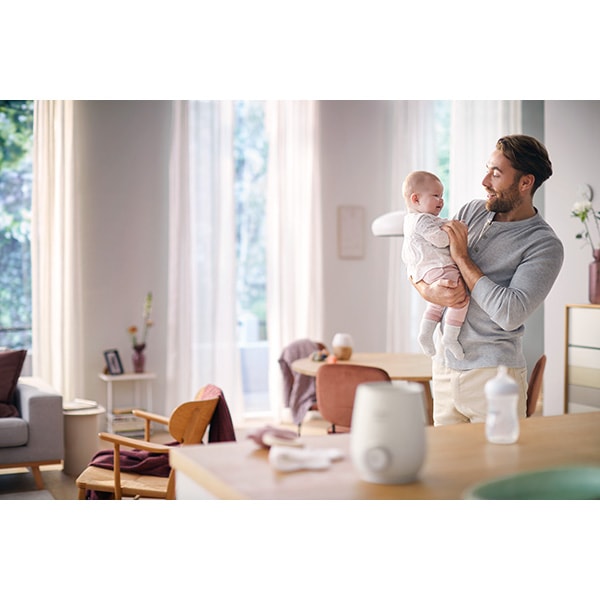 Incalzitor biberoane PHILIPS AVENT SCF358/00, 150ml, alb-gri