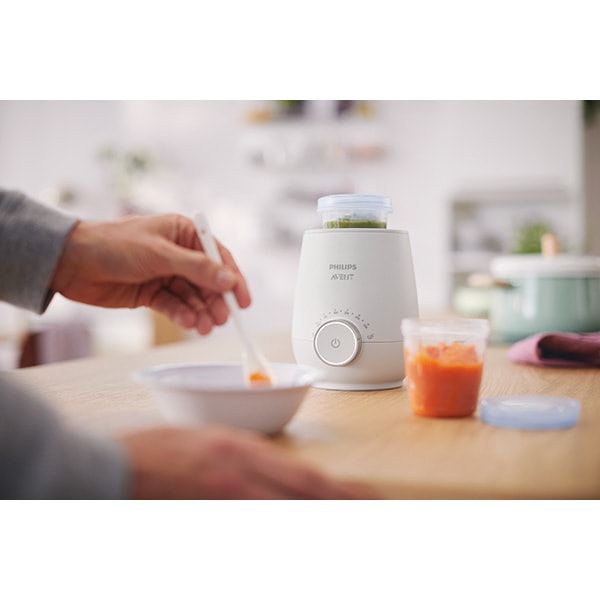 Incalzitor biberoane PHILIPS AVENT SCF358/00, 150ml, alb-gri