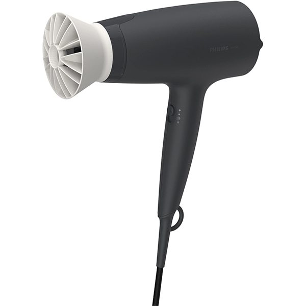 Uscator de par PHILIPS Series 3000 BHD302/30, 3 viteze, 3 trepte temperatura, 1600W, negru