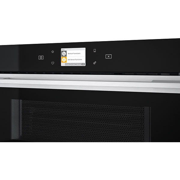 Cuptor cu microunde incorporabil WHIRLPOOL W9 MD260 IXL, 6th Sense, 31l, 1000W, Grill, negru-inox