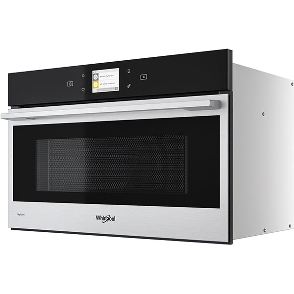 Cuptor cu microunde incorporabil WHIRLPOOL W9 MD260 IXL, 6th Sense, 31l, 1000W, Grill, negru-inox