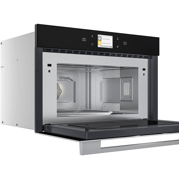 Cuptor cu microunde incorporabil WHIRLPOOL W9 MD260 IXL, 6th Sense, 31l, 1000W, Grill, negru-inox
