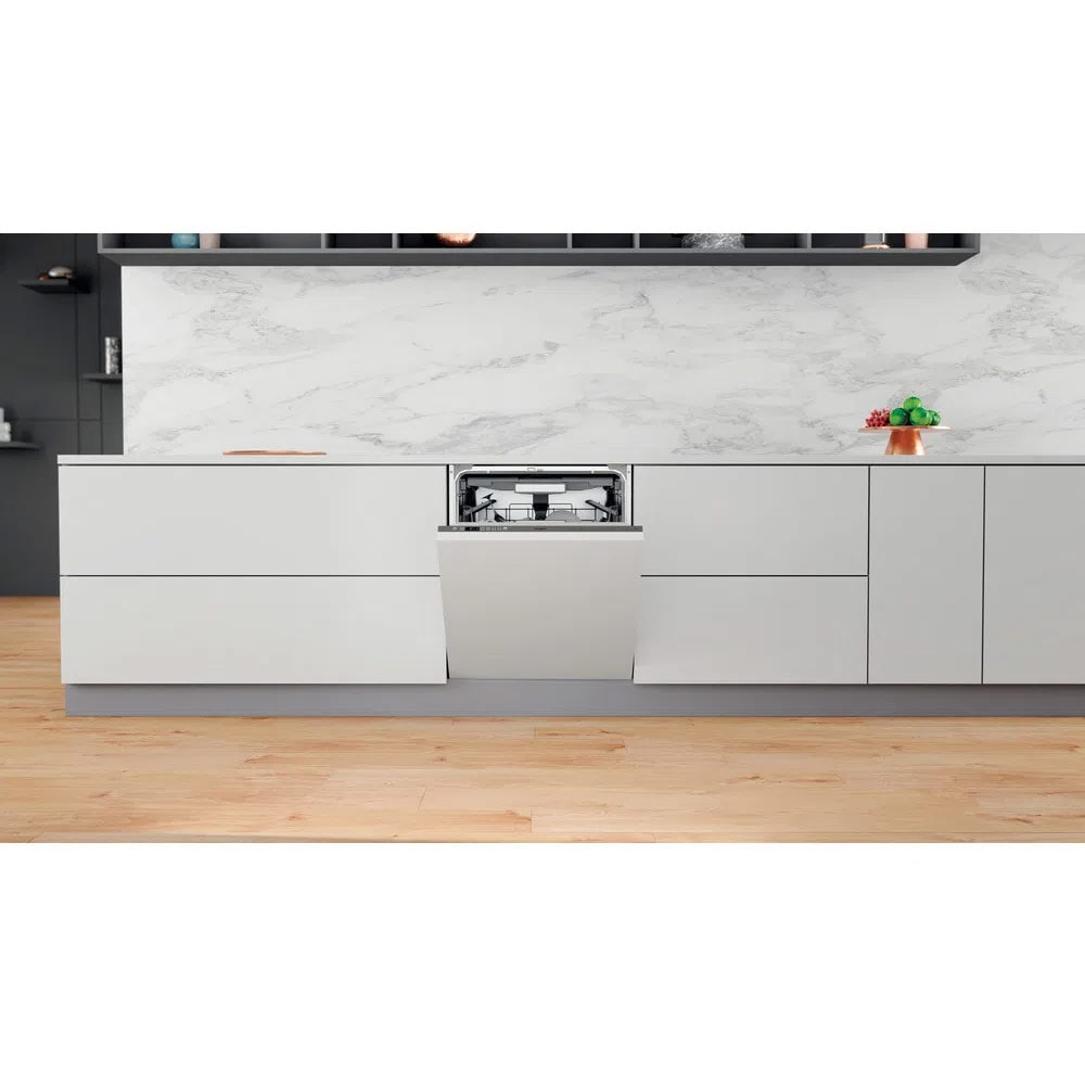 Masina de spalat vase incorporabila WHIRLPOOL WIO 3O540 PELG, 14 seturi, 10 programe, 60 cm, Clasa B, panou comanda inox