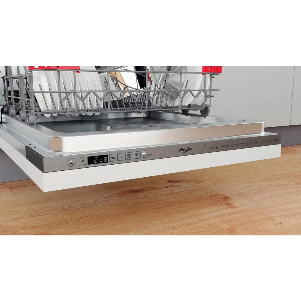 Masina de spalat vase incorporabila WHIRLPOOL WIO 3O540 PELG, 14 seturi, 10 programe, 60 cm, Clasa B, panou comanda inox