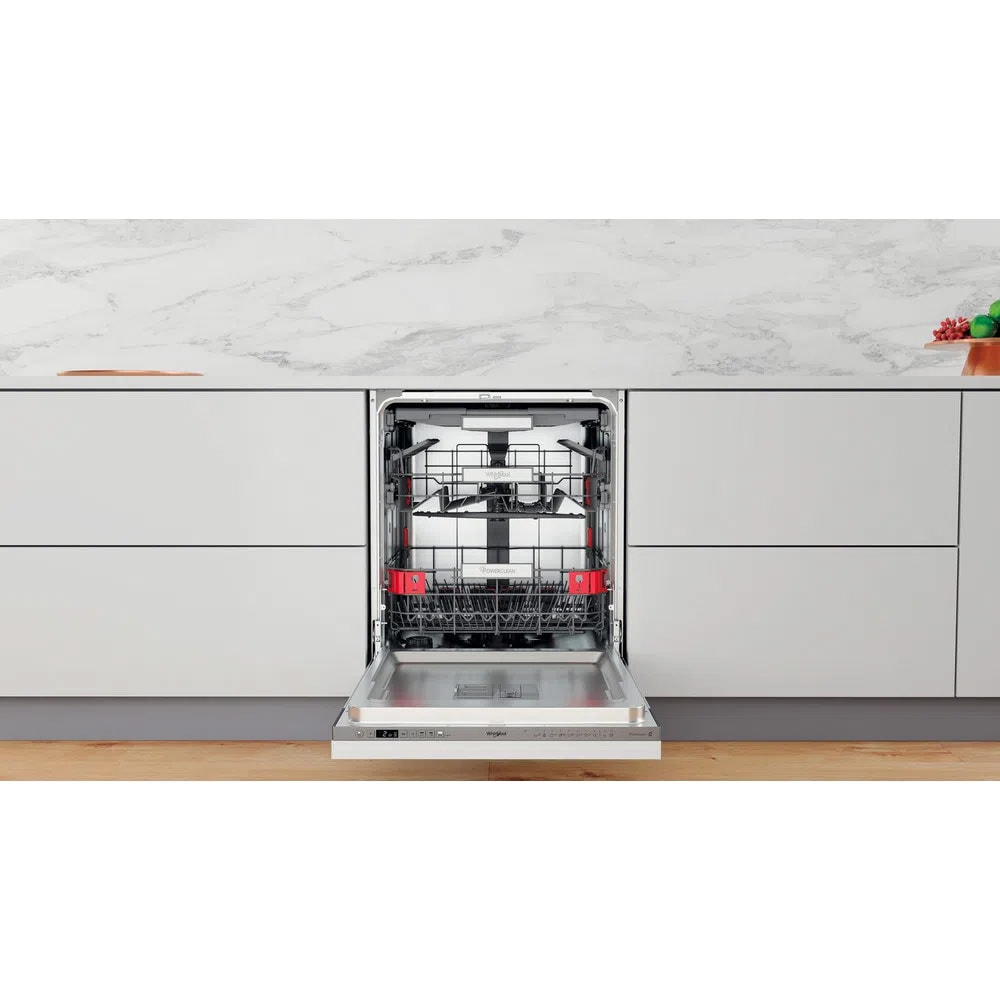 Masina de spalat vase incorporabila WHIRLPOOL WIO 3O540 PELG, 14 seturi, 10 programe, 60 cm, Clasa B, panou comanda inox