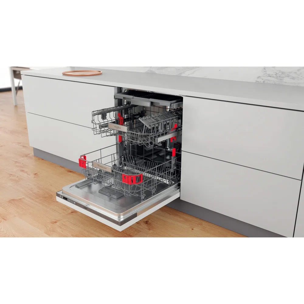Masina de spalat vase incorporabila WHIRLPOOL WIO 3O540 PELG, 14 seturi, 10 programe, 60 cm, Clasa B, panou comanda inox