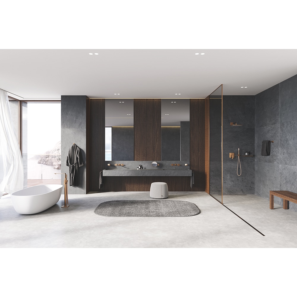 Furtun de dus GROHE Silverflex 28362DA0, 1.25m, bronz