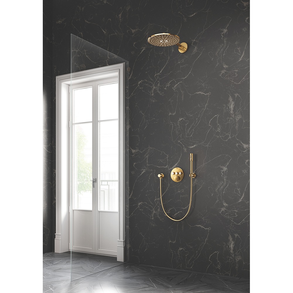 Furtun de dus GROHE Silverflex 28362GL0, 1.25m, auriu