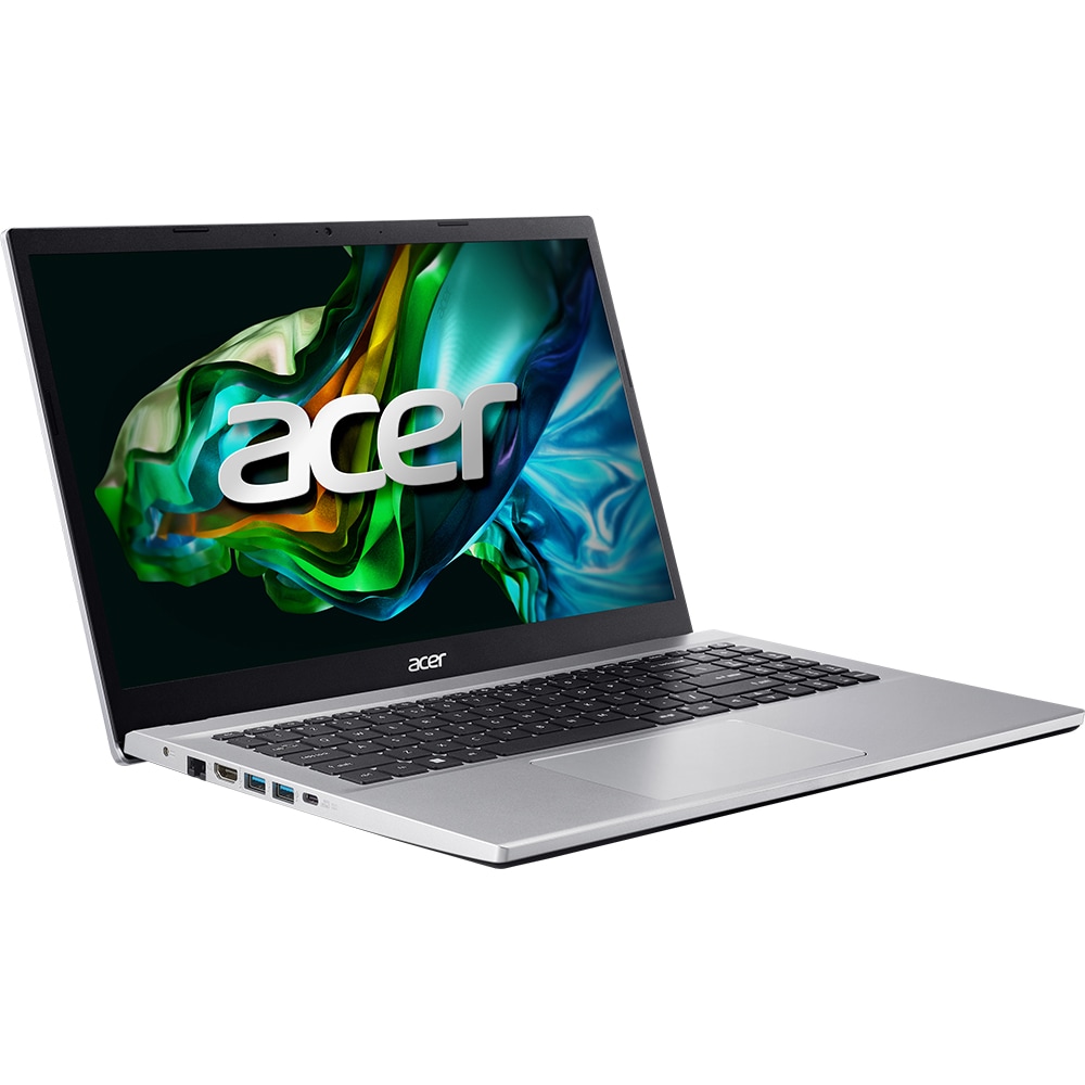 Laptop ACER Aspire 3 A315-44P-R5AZ, AMD Ryzen 7 5700U pana la 4.3GHz, 15.6" Full HD, 16GB, SSD 1TB, AMD Radeon Graphics, Free Dos, argintiu