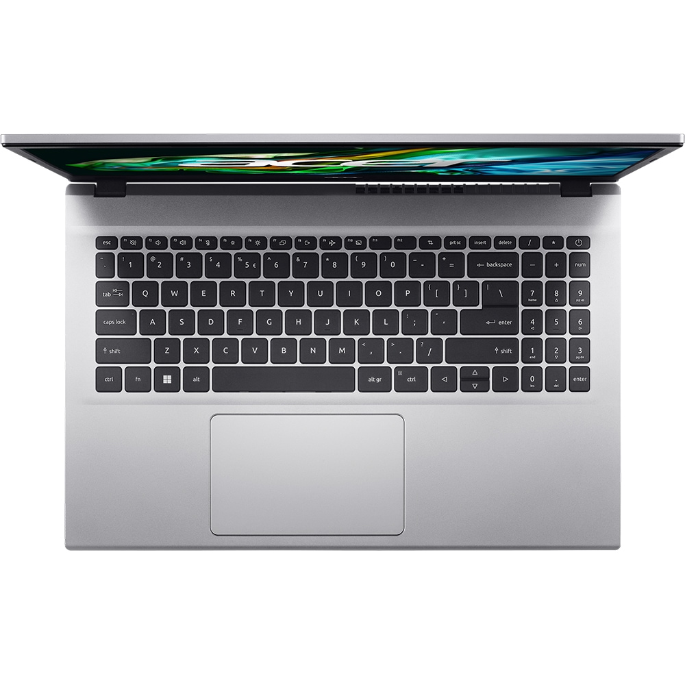 Laptop ACER Aspire 3 A315-44P-R5AZ, AMD Ryzen 7 5700U pana la 4.3GHz, 15.6" Full HD, 16GB, SSD 1TB, AMD Radeon Graphics, Free Dos, argintiu