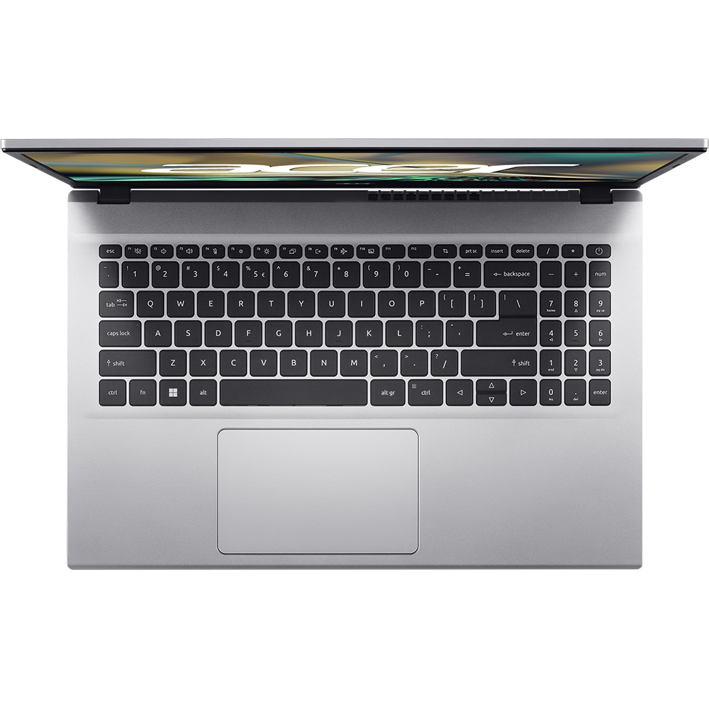 Laptop ACER Aspire 3 A315-59-32SX, Intel Core i3-1215U pana la 4.4GHz, 15.6" HD, 8GB, SSD 512GB, Intel UHD Graphics, Linux, argintiu