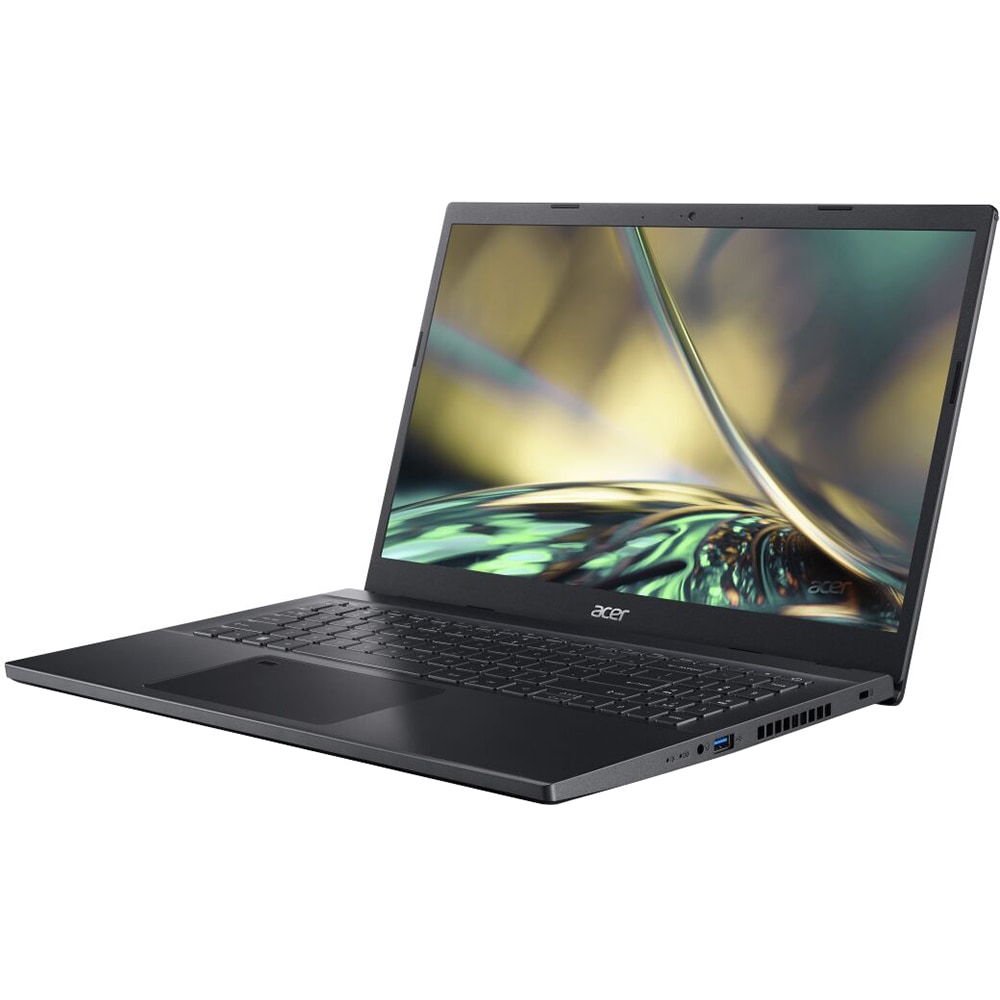 Laptop gaming ACER Aspire 7 A715-76G-54LL, Intel Core i5-12450H pana la 4.4GHz, 15.6" Full HD, 16GB, SSD 512GB, NVIDIA GeForce RTX 3050 4GB, Free DOS, negru