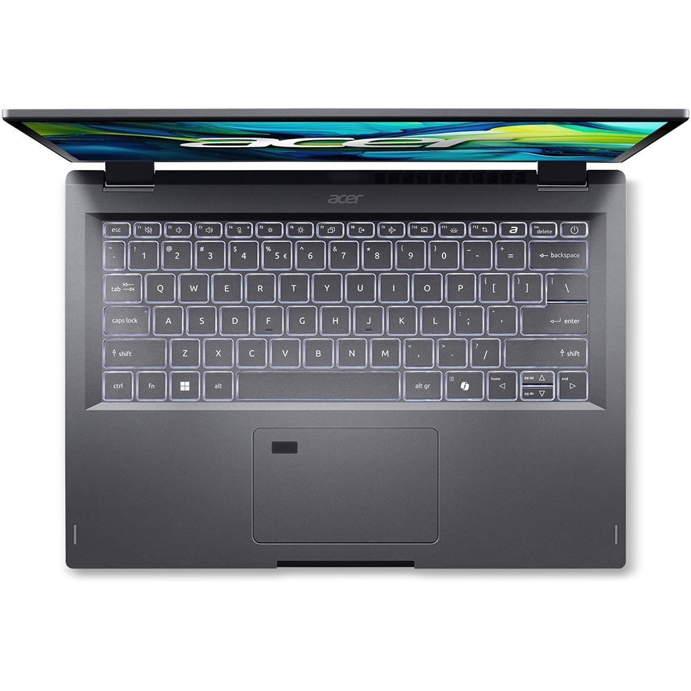 Laptop 2 in 1 ACER Aspire Spin 14 ASP14-51MTN-549F, Intel Core 5 120U pana la 5GHz, 14" WUXGA Touch, 16GB, SSD 512GB, Intel Graphics, Free DOS, Steel Gray