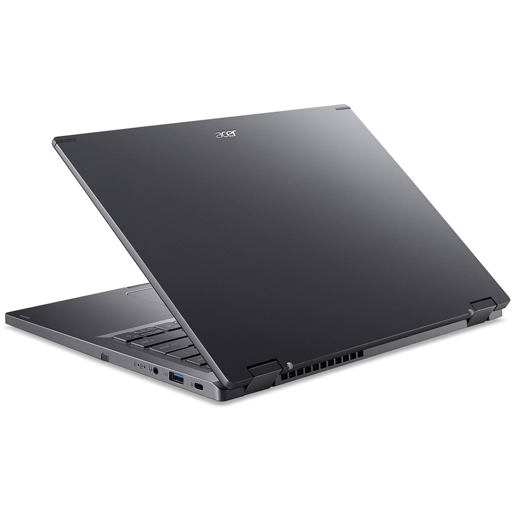 Laptop 2 in 1 ACER Aspire Spin 14 ASP14-51MTN-549F, Intel Core 5 120U pana la 5GHz, 14" WUXGA Touch, 16GB, SSD 512GB, Intel Graphics, Free DOS, Steel Gray