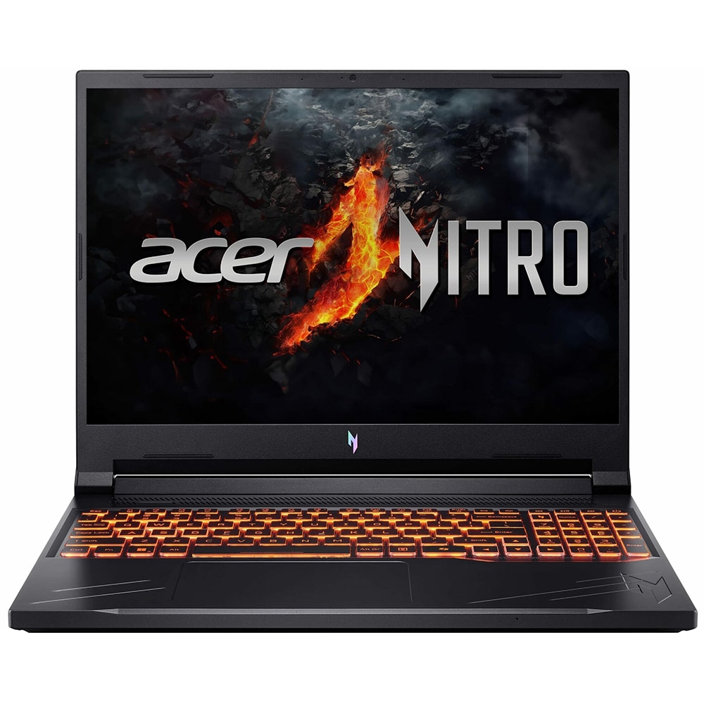 Laptop Gaming ACER Nitro V16 ANV16-41-R4BF, AMD Ryzen 7 8845HS pana la 5.1GHz, 16" WUXGA, 16GB, SSD 512GB, NVIDIA GeForce RTX 4060 8GB, Free DOS, negru
