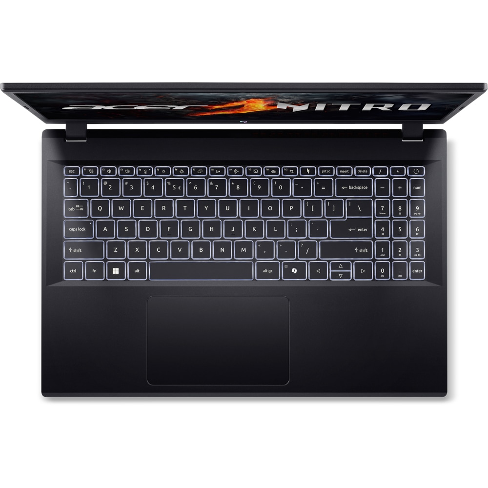 Laptop Gaming ACER Nitro V15 ANV15-41-R29M, AMD Ryzen 7 7735HS pana la 4.75GHz, 15.6" FHD, 16GB, SSD 512GB, NVIDIA GeForce RTX 4050 6GB, Linux, Obsidian black