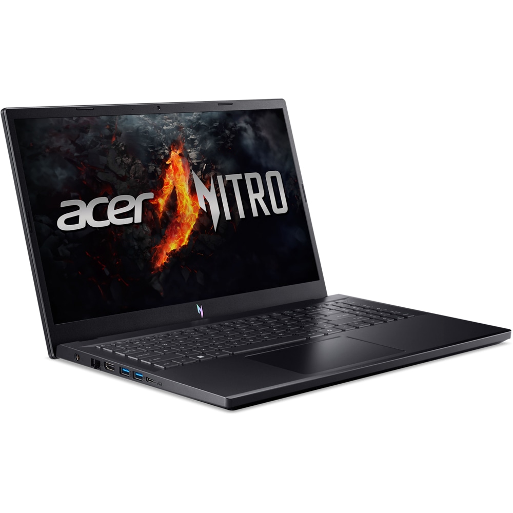 Laptop Gaming ACER Nitro V15 ANV15-41-R29M, AMD Ryzen 7 7735HS pana la 4.75GHz, 15.6" FHD, 16GB, SSD 512GB, NVIDIA GeForce RTX 4050 6GB, Linux, Obsidian black