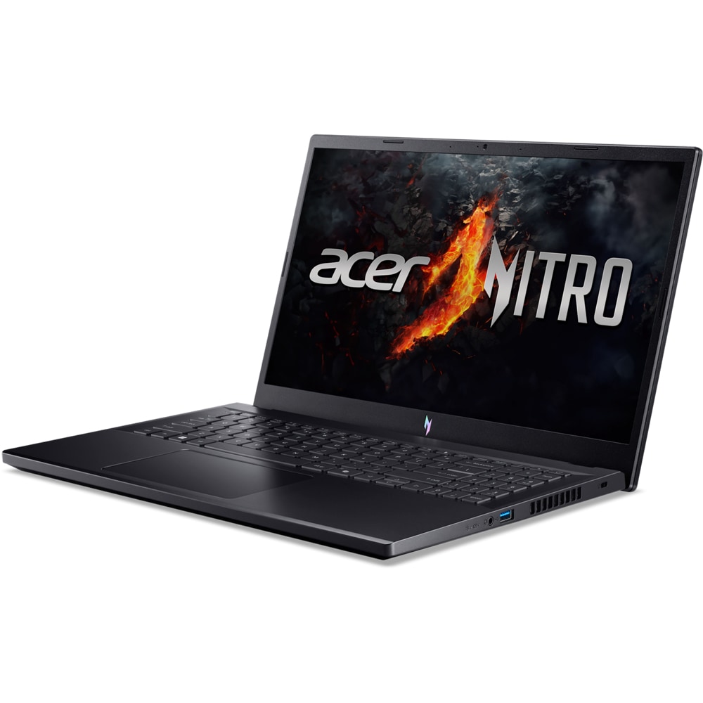 Laptop Gaming ACER Nitro V15 ANV15-41-R29M, AMD Ryzen 7 7735HS pana la 4.75GHz, 15.6" FHD, 16GB, SSD 512GB, NVIDIA GeForce RTX 4050 6GB, Linux, Obsidian black