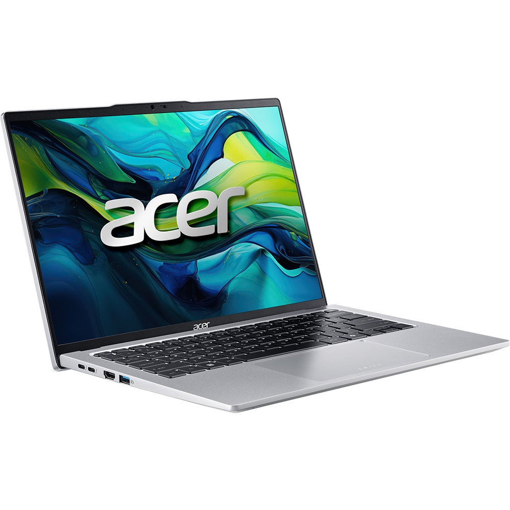 Laptop ACER Swift Go 14 SFG14-73T-71DX, Intel Core Ultra 7 155H pana la 4.8GHz, 14" WUXGA, 16GB, SSD 512GB, Intel Arc graphics, Windows 11 Home, argintiu