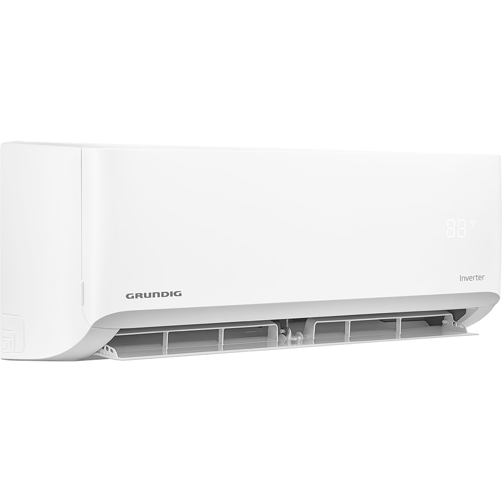 Aer conditionat GRUNDIG GEHPK125,12000 BTU, A++/A+, Wi-Fi, Functie Incalzire, Inverter, kit instalare inclus, alb