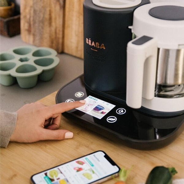 Robot BEABA Babycook Smart Wi-Fi B912860, 1250ml, negru-alb