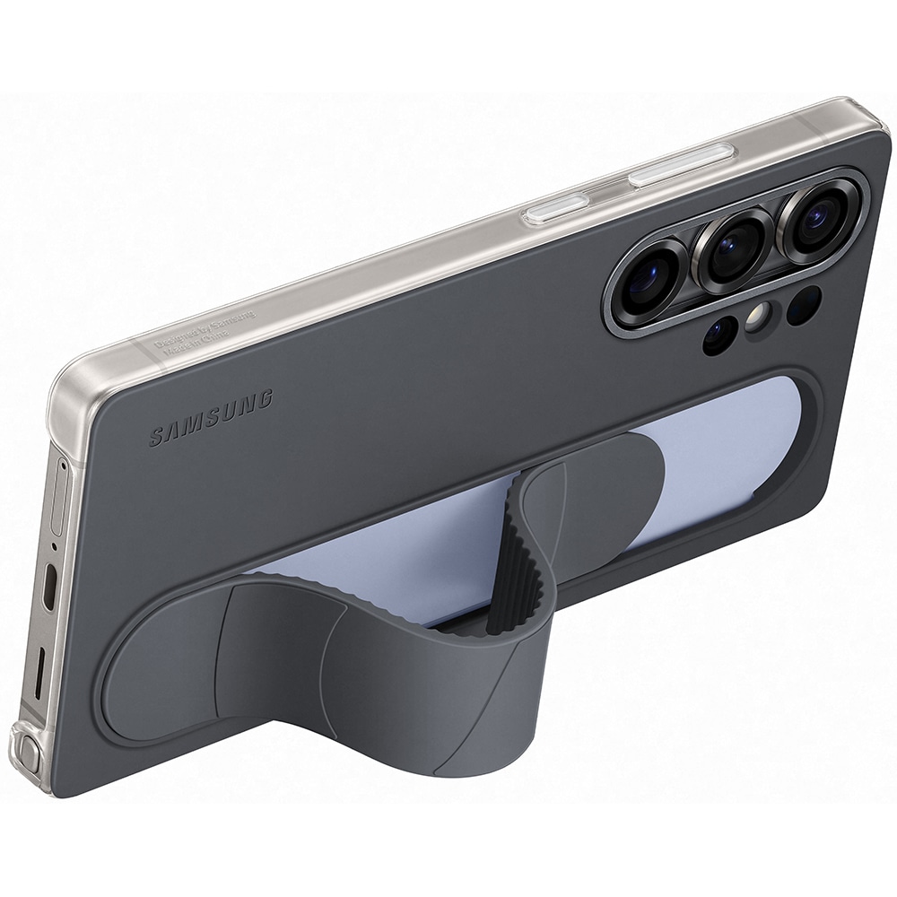 Husa telefon SAMSUNG Standing Grip Case pentru Galaxy S25 Ultra, EF-GS938CBEGWW, negru