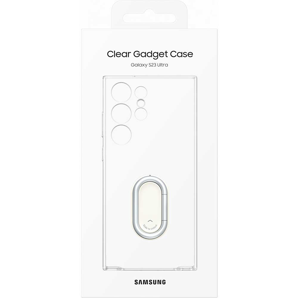 Husa telefon SAMSUNG Clear Gadget Case pentru Galaxy S23 Ultra, EF-XS918CTEGWW, Transparent