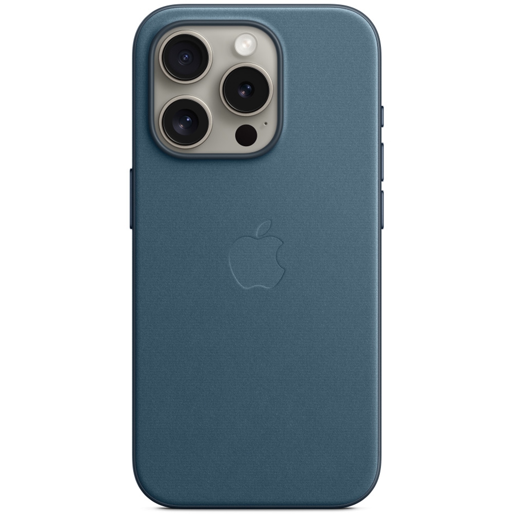 Husa telefon APPLE iPhone 15 Pro FineWoven Case cu MagSafe - Pacific Blue, MT4Q3ZM/A