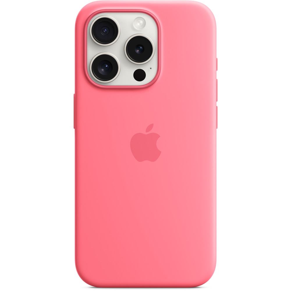 Husa telefon APPLE iPhone 15 Pro Silicone Case cu MagSafe - Pink, MWNJ3ZM/A
