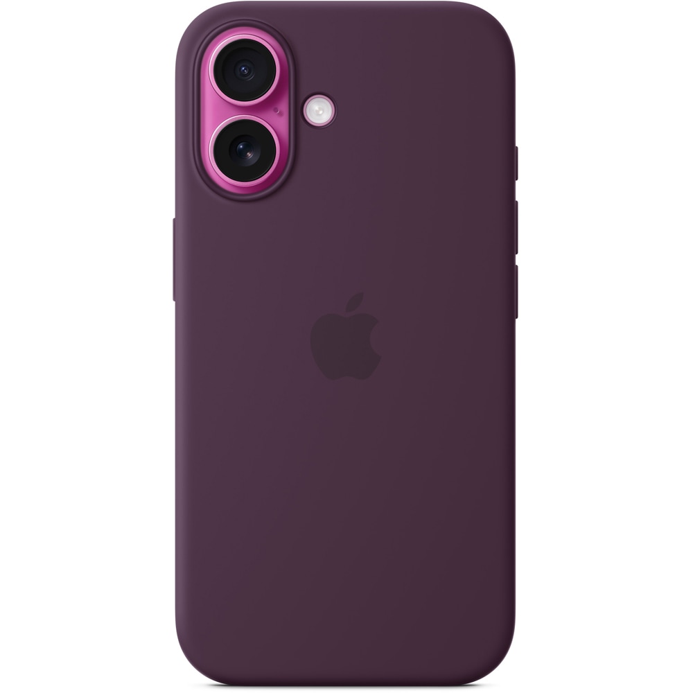 Husa telefon APPLE iPhone 16 Silicone Case cu MagSafe - Plum, MYY43ZM/A