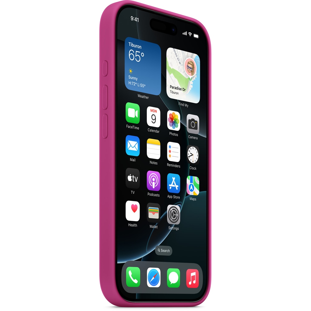 Husa telefon APPLE iPhone 16 Pro Silicone Case cu MagSafe - Fuchsia, MYYN3ZM/A