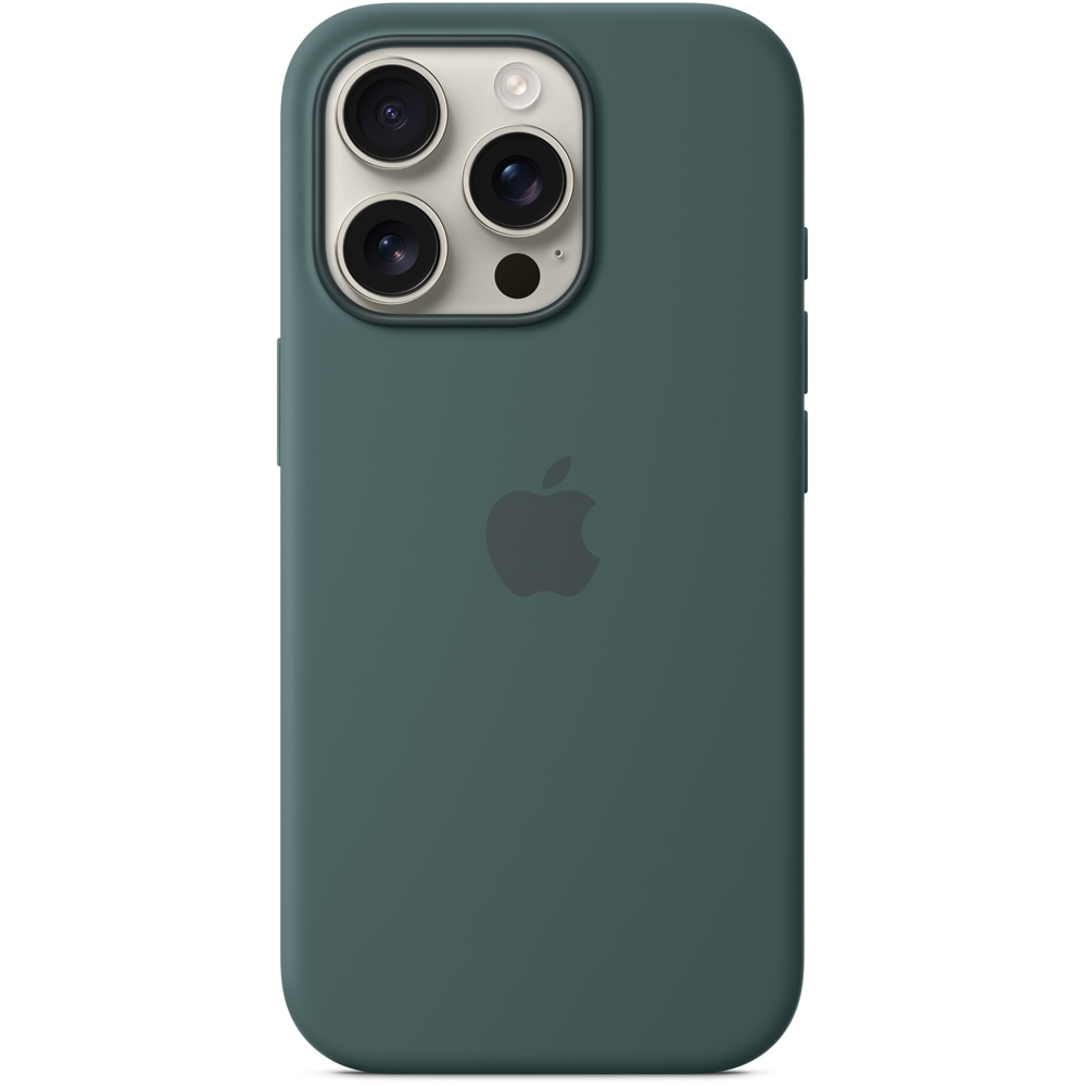 Husa telefon APPLE iPhone 16 Pro Silicone Case cu MagSafe - Lake Green, MYYR3ZM/A