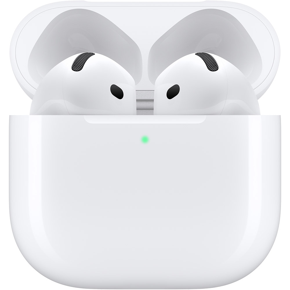 Casti APPLE AirPods 4, True Wireless, Bluetooth, In-Ear, Microfon, Noise Cancelling, Carcasa Incarcare USB-C, alb