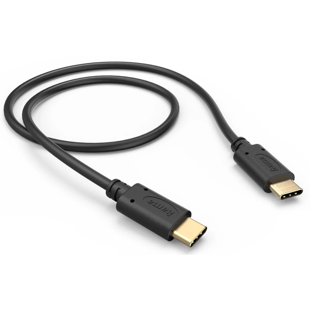 Cablu date HAMA 201706, USB-C - USB-C, 0.5 m, negru