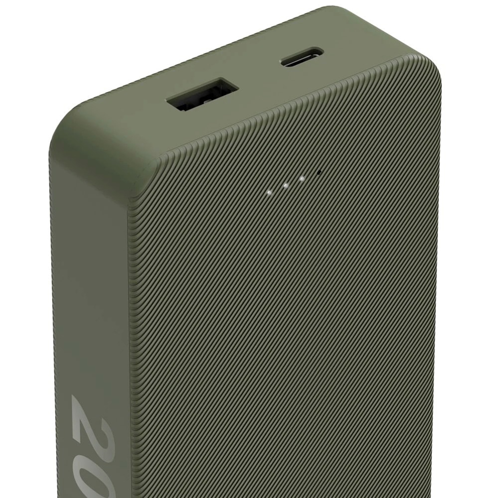 Baterie externa HAMA Colour 20 201716, 20000mAh, 1xUSB-C, 1xUSB-A, verde