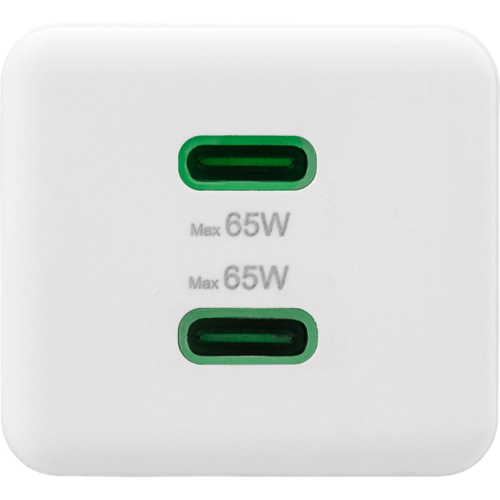 Incarcator retea HAMA 201994, 2x USB-C, Power Delivery (PD), Quick Charge 3.0, GaN, 65W, alb