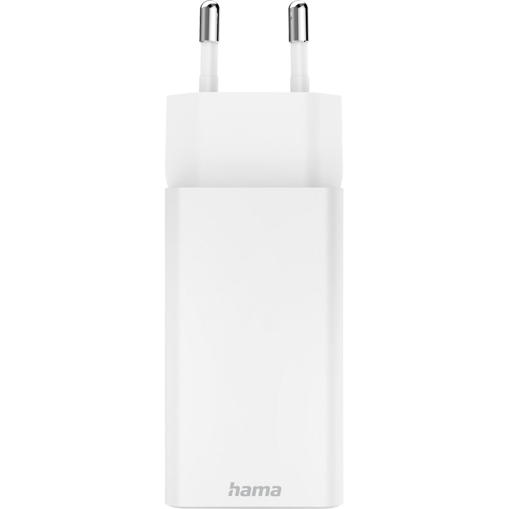 Incarcator retea HAMA 201994, 2x USB-C, Power Delivery (PD), Quick Charge 3.0, GaN, 65W, alb