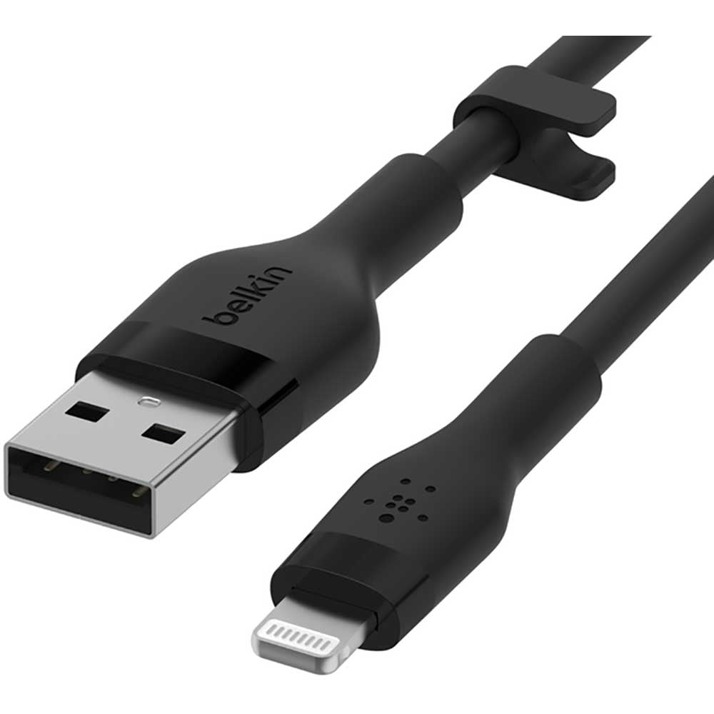 Cablu date BELKIN CAA008bt1MBK, USB-A - Lightning, 1m, negru