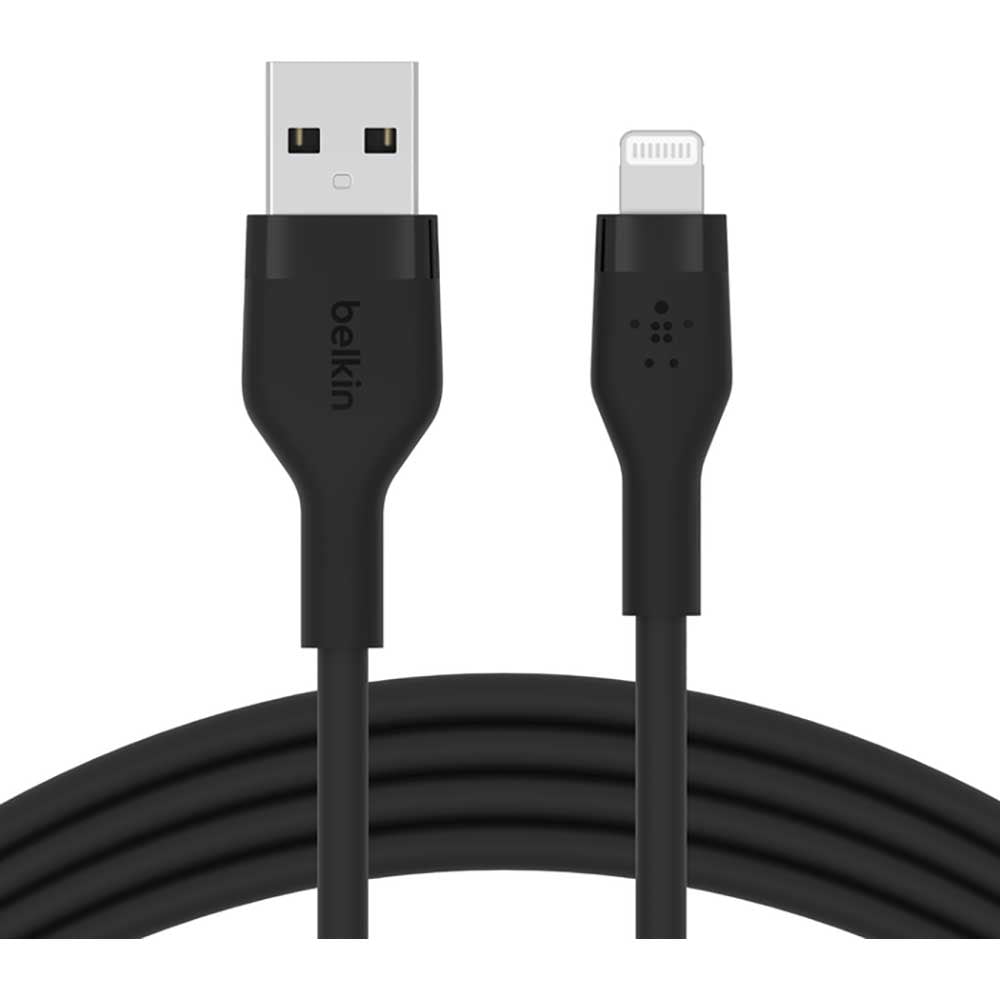 Cablu date BELKIN CAA008bt1MBK, USB-A - Lightning, 1m, negru