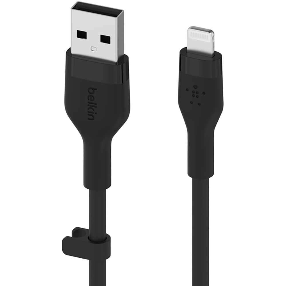 Cablu date BELKIN CAA008bt1MBK, USB-A - Lightning, 1m, negru