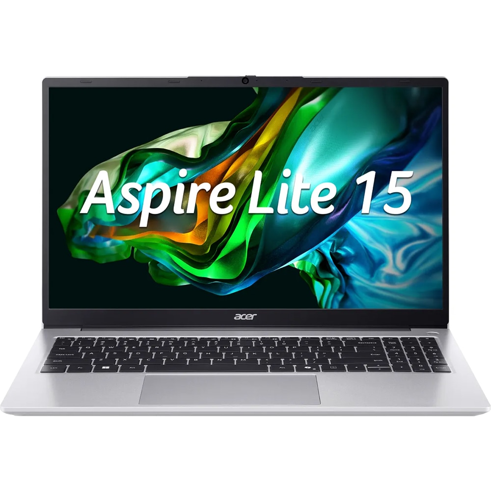Laptop ACER Aspire Lite 15 AL15-41P-R3XH, AMD Ryzen 7 5700U pana la 4.3GHz, 15"  Full HD 16GB, SSD 512GB, AMD Radeon Graphics, Free Dos, Light Silver