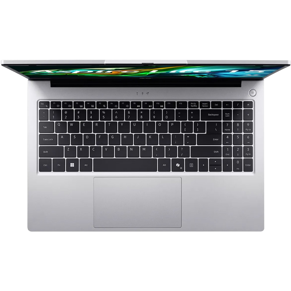 Laptop ACER Aspire Lite 15 AL15-41P-R3XH, AMD Ryzen 7 5700U pana la 4.3GHz, 15"  Full HD 16GB, SSD 512GB, AMD Radeon Graphics, Free Dos, Light Silver