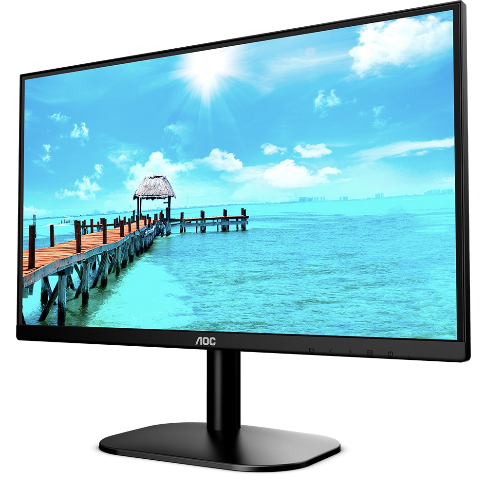 Monitor LED VA AOC 24B2XDAM, 23.8", Full HD, 75Hz, Flicker Free, negru