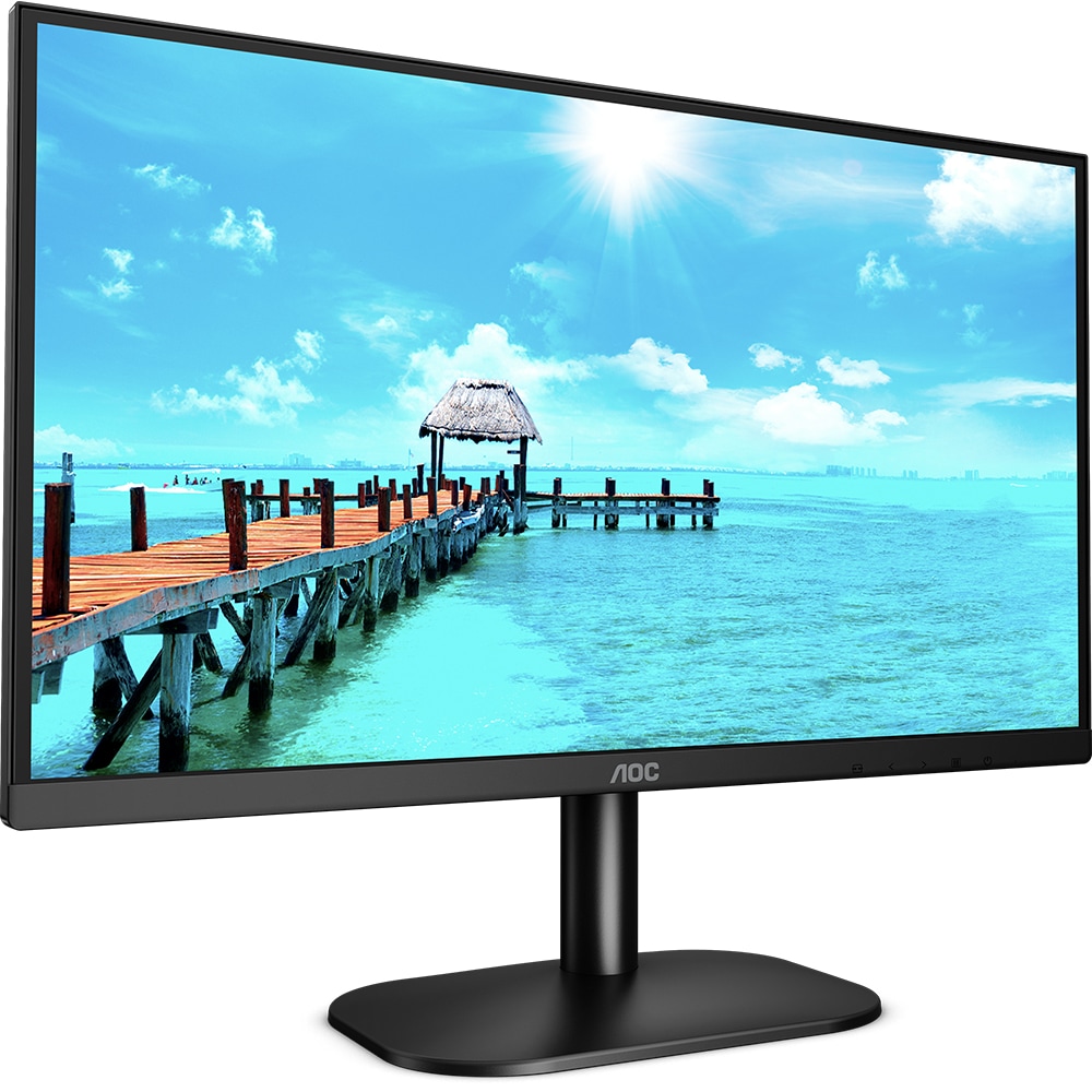 Monitor LED VA AOC 24B2XDAM, 23.8", Full HD, 75Hz, Flicker Free, negru