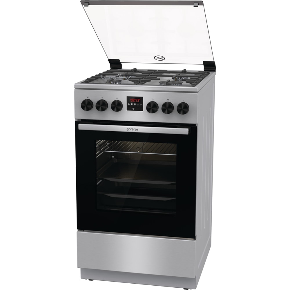 Aragaz GORENJE GGI5C20XF, 4 arzatoare, Gaz, L 50 cm, Grill, inox