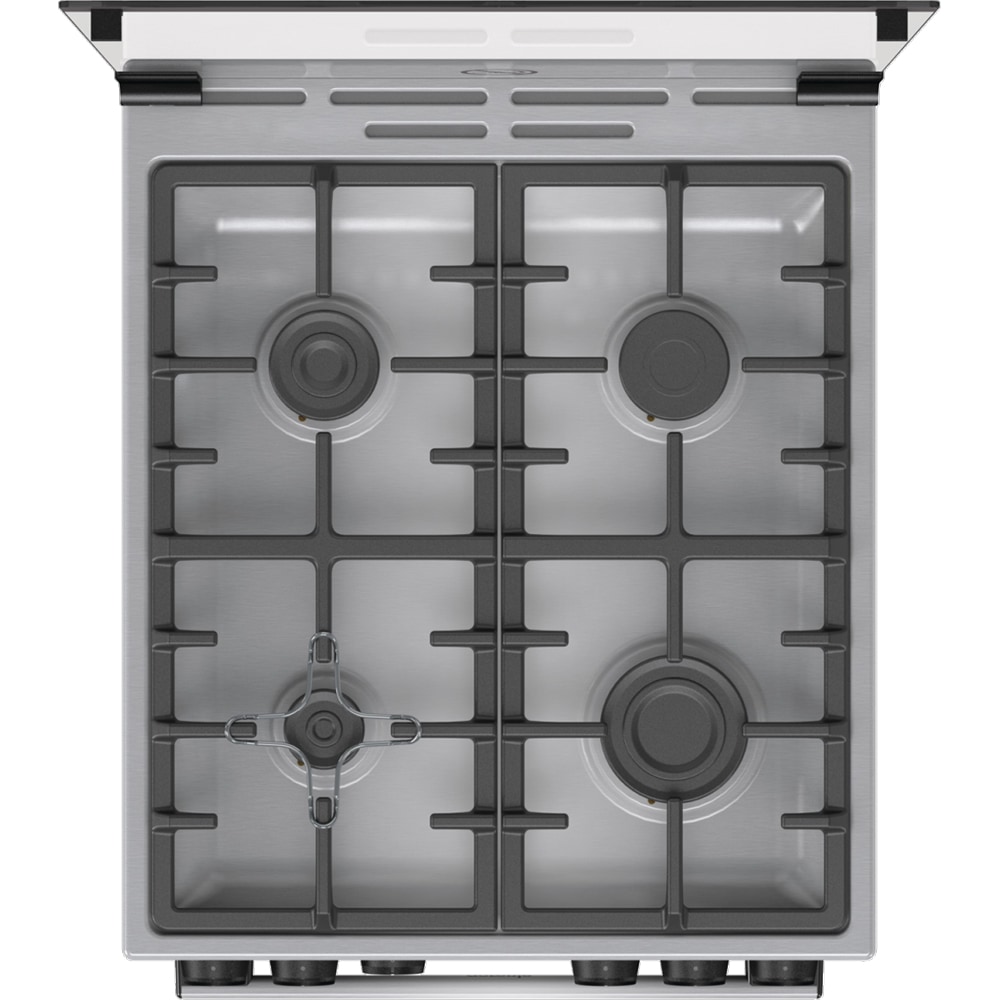 Aragaz GORENJE GGI5C20XF, 4 arzatoare, Gaz, L 50 cm, Grill, inox