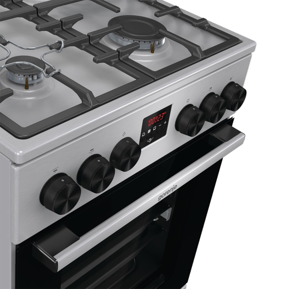 Aragaz GORENJE GGI5C20XF, 4 arzatoare, Gaz, L 50 cm, Grill, inox