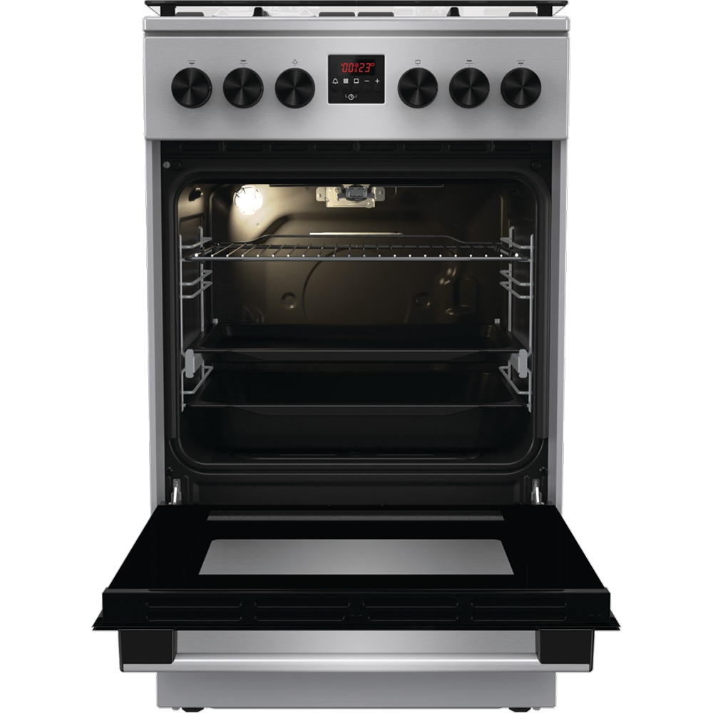 Aragaz GORENJE GGI5C20XF, 4 arzatoare, Gaz, L 50 cm, Grill, inox