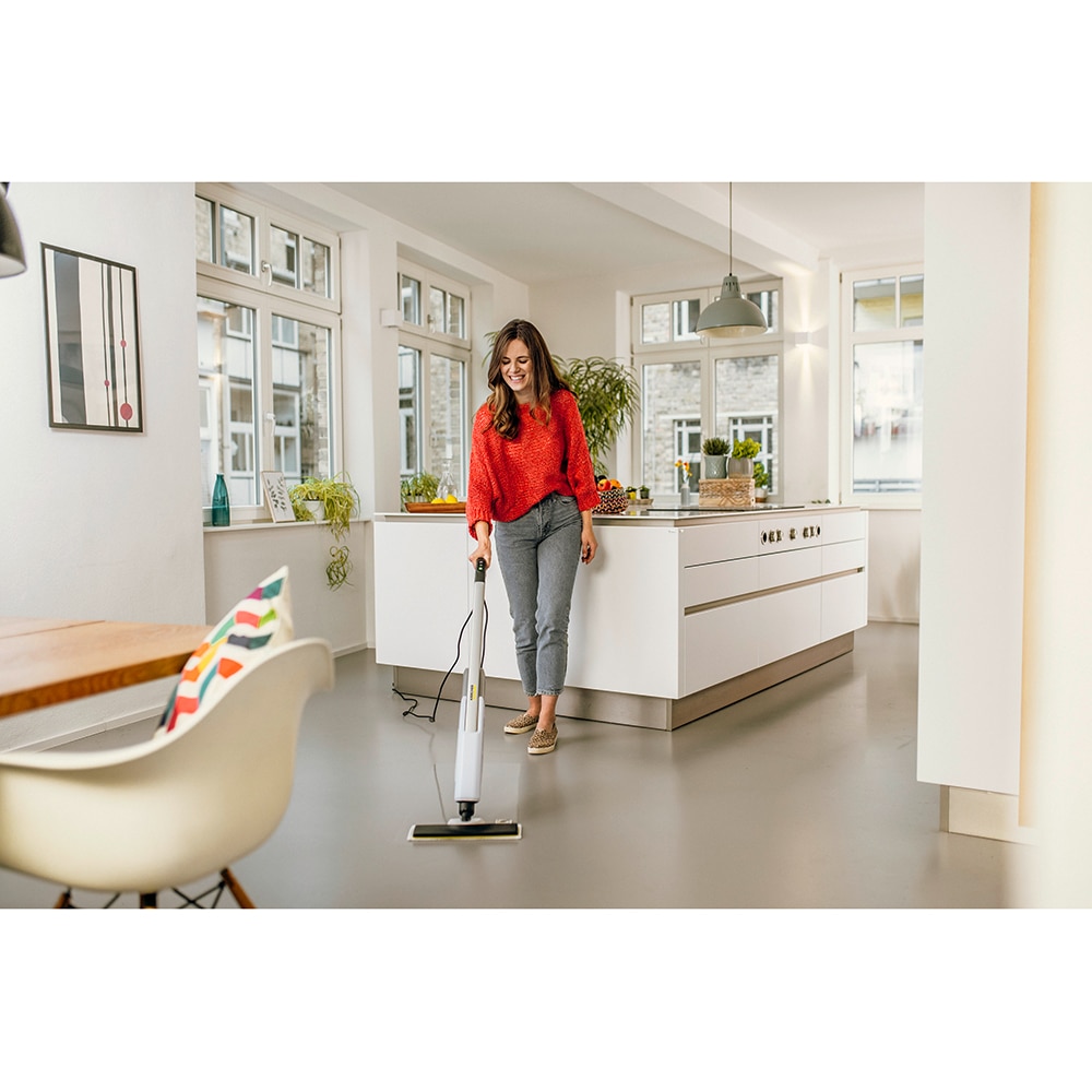 Aparat de curatat cu abur KARCHER SC 2 Upright 15135000, 0.4l, 1600W, alb-negru